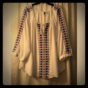 Boho tribal blouse